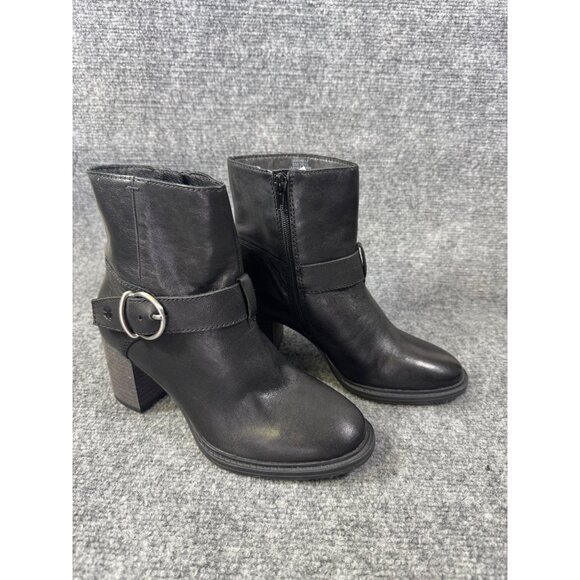 Lucky Brand womens size 6 black ankle boots block heel - Picture 1 of 16